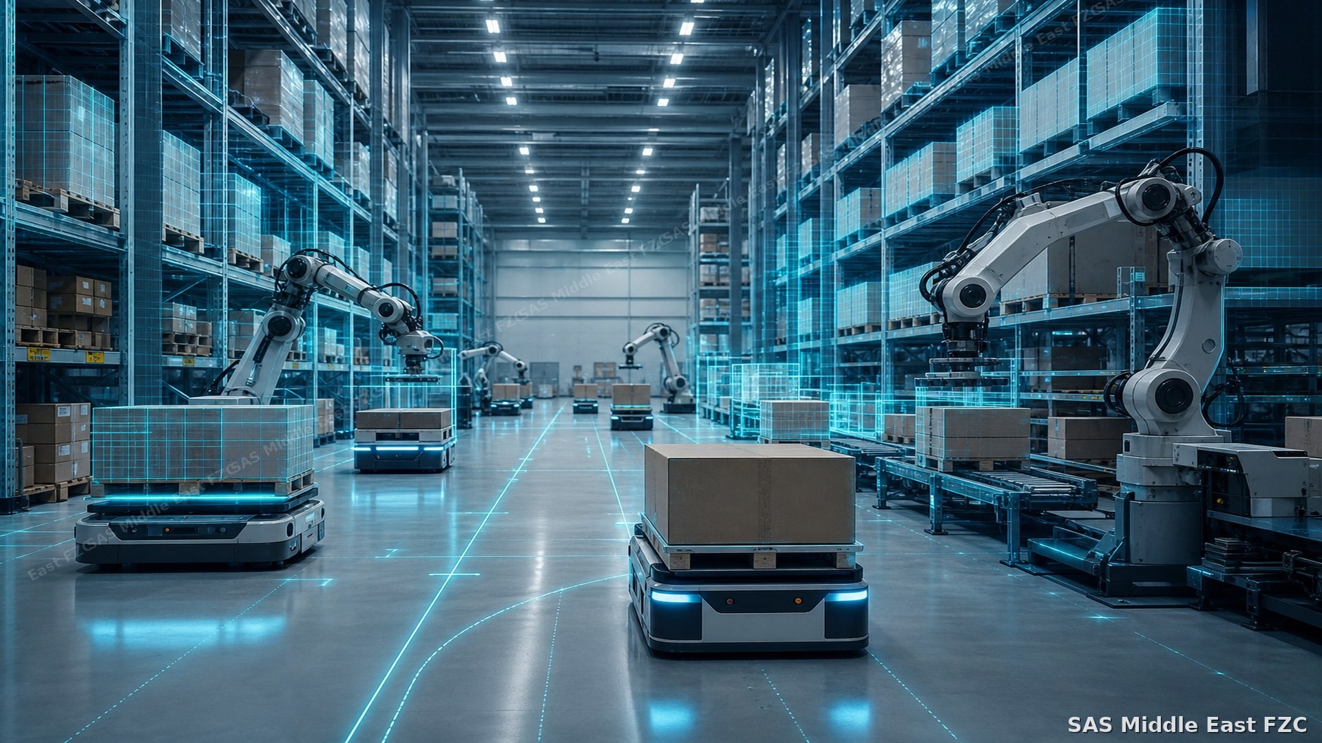 Warehouse robotics and industrial AI automation